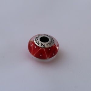 Pandora Red Glass Bead